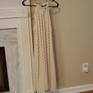 Michael khors cream and gold dress